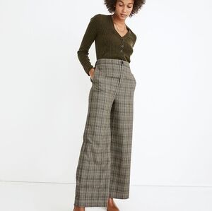 Madewell Huston Pull on full length pants in Miltmore Plaid